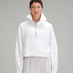 lululemon athletica White Half-Zip Sweatshirt